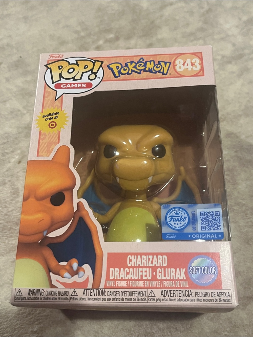 Funko Pop! Charizard Soft Color Edition - Orange/Yellow/Blue